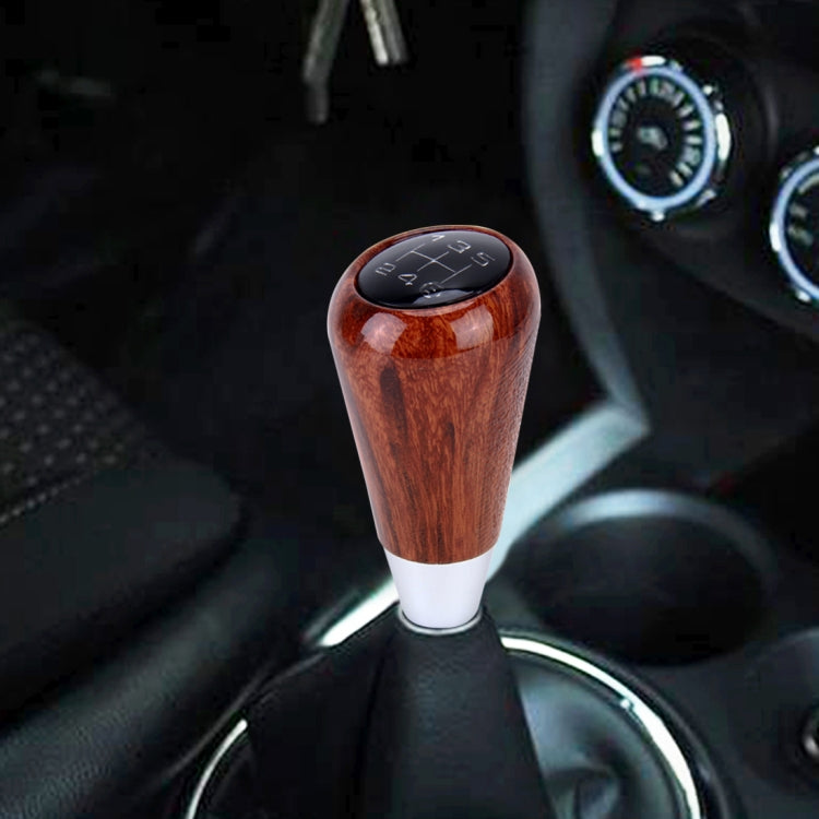 Universal Vehicle Modified Resin Shifter Manual 6-Speed Gear Shift Knob, Size: 8.2*5.5cm (Brown) - Shift Knob by buy2fix | Online Shopping UK | buy2fix