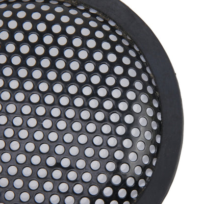 5 inch Car Auto Metal Mesh Black Round Hole Subwoofer Loudspeaker Protective Cover Mask Kit with Fixed Holder - In Car by buy2fix | Online Shopping UK | buy2fix