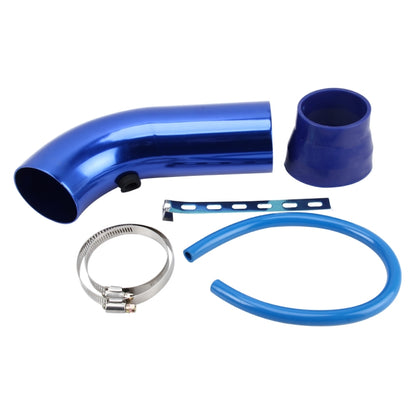 Universal  Air Intake Pipe Super Power Flow Air Intakes Short Cold Racing Aluminium Air Intake Pipe Hose with Cone Filter Kit System (Blue) - In Car by buy2fix | Online Shopping UK | buy2fix