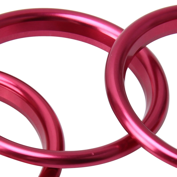 4 PCS Car Outlet Decorative Rings Aluminum Alloy Air Outlet Chrome Trim Ring Car Dashboard  Air Vents Cover Sticker Decoration for Audi A3(Magenta) - In Car by buy2fix | Online Shopping UK | buy2fix