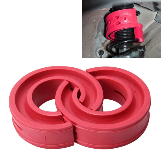 2 PCS Car Auto C Type Shock Absorber Spring Bumper Power Cushion Buffer, Spring Spacing: 27mm, Colloid Height: 50mm(Red) - In Car by buy2fix | Online Shopping UK | buy2fix