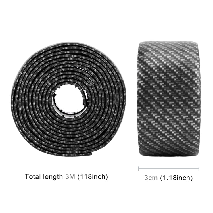 Universal Car Door Threshold Decoration Strip Decorative Sticker, Size : 3CM x 3M(Black) - Decorative Strip by buy2fix | Online Shopping UK | buy2fix