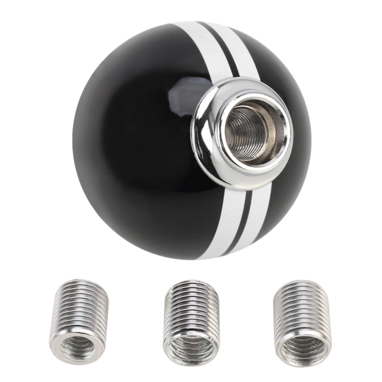 Universal Vehicle Ball Shape Modified Resin Shifter Manual 5-Speed Gear Shift Knob(Black White) - Shift Knob by buy2fix | Online Shopping UK | buy2fix