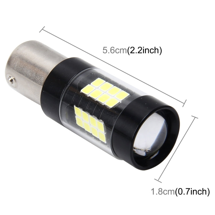 1156/BA15S 7W 420LM 42LEDs DC 12V SMD-3528 Car Tail Bulb Turn Signal Auto Reverse Lamp Daytime Turn Running Light Car Source (White Light) - Arrow Turn Lights by buy2fix | Online Shopping UK | buy2fix