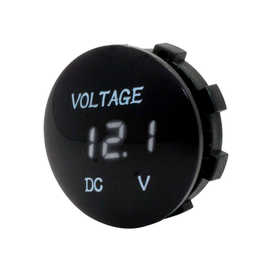 Universal Digital Display Waterproof LED Voltage Meter for DC 12V-24V Car Motorcycle Truck(White) - Electrical Instruments by buy2fix | Online Shopping UK | buy2fix