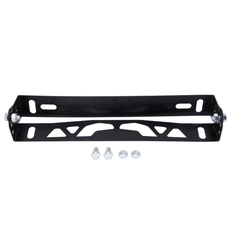 Car Auto Universal Aluminum Alloy Modified License Plate Frame Holder(Black) - License Plate Covers & Frames by buy2fix | Online Shopping UK | buy2fix