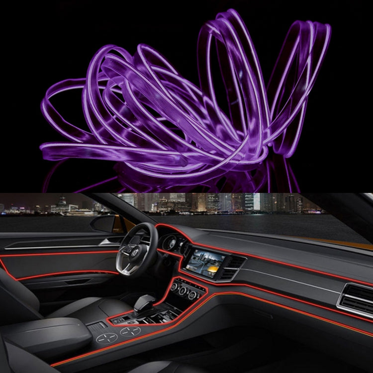 4m Cold Light Flexible LED Strip Light For Car Decoration(Purple Light) - Atmosphere lights by buy2fix | Online Shopping UK | buy2fix