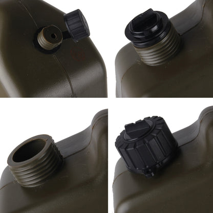 Gasoline Fuel Tanks Plastic 2.6 Gallon 10 Litres Auto Shut Off Fuel Cans Oil Container Emergency Backup(Army Green) - oil tank tubes & oil pumps by buy2fix | Online Shopping UK | buy2fix