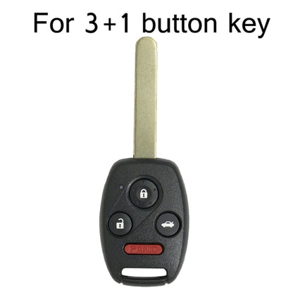 Replacement Non-embryo Car Key Case for HONDA 3 + 1 Button Car Keys, without Battery - Car Key Cases by buy2fix | Online Shopping UK | buy2fix