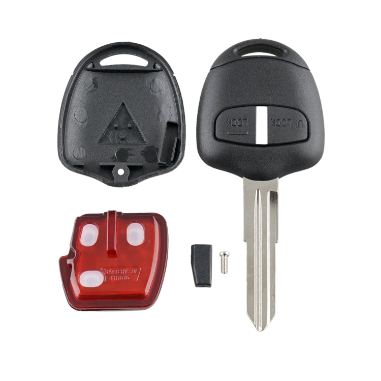 For MITSUBISHI 2 Buttons Intelligent Remote Control Car Key with 46 Chip & Battery & Left Slot, Frequency: 433MHz - In Car by buy2fix | Online Shopping UK | buy2fix