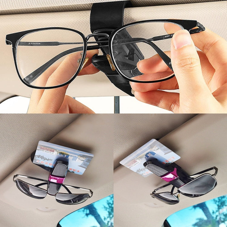 Vehicle Mounted Glasses Clip Car Eyeglass Bill Holder, Package: OPP Bag(Gold) - Sunglasses & Glasses Clips by buy2fix | Online Shopping UK | buy2fix