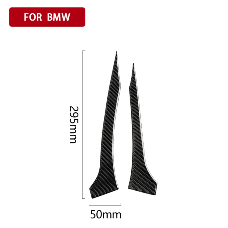 2 PCS Car Carbon Fiber Rearview Mirror Bumper Strip Decorative Sticker for BMW G30 (2018-2019) / G11 (2016-2019), Right Drive without Lens - Anti Collision Sticker by buy2fix | Online Shopping UK | buy2fix