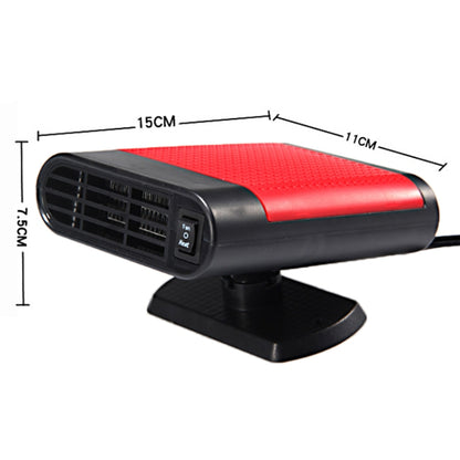 Car Heater Hot Cool Fan Windscreen Window Demister Defroster DC 12V, Ordinary Version (Red) - Heating & Fans by buy2fix | Online Shopping UK | buy2fix