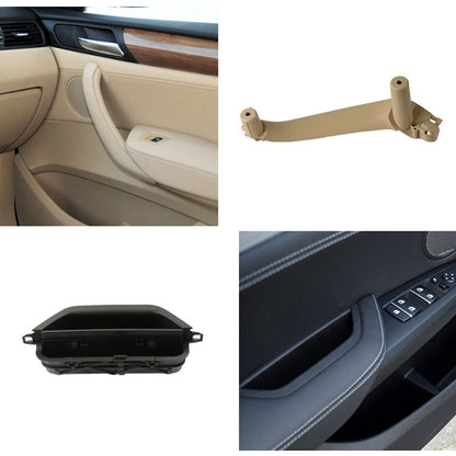 Car Rear Left Inside Doors Handle Pull Trim Cover 5141 7394 519-1 for BMW X3 X4, Left Driving (Beige) - In Car by buy2fix | Online Shopping UK | buy2fix