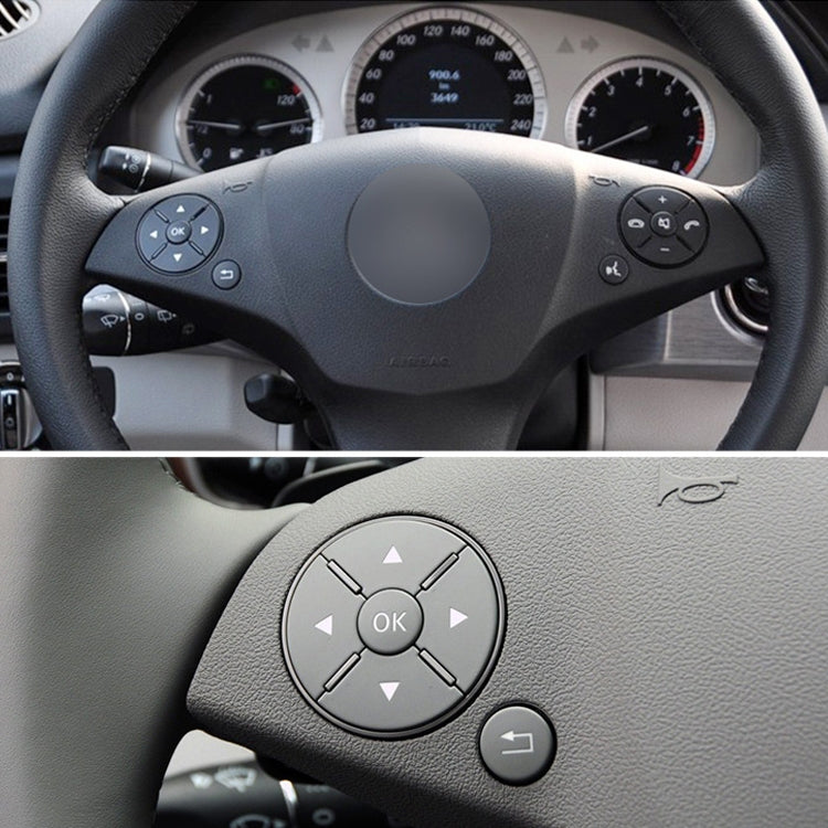 Car Left Side Steering Wheel Switch Buttons Panel for Mercedes-Benz W204 2007-2014, Left Driving(Beige) - In Car by buy2fix | Online Shopping UK | buy2fix