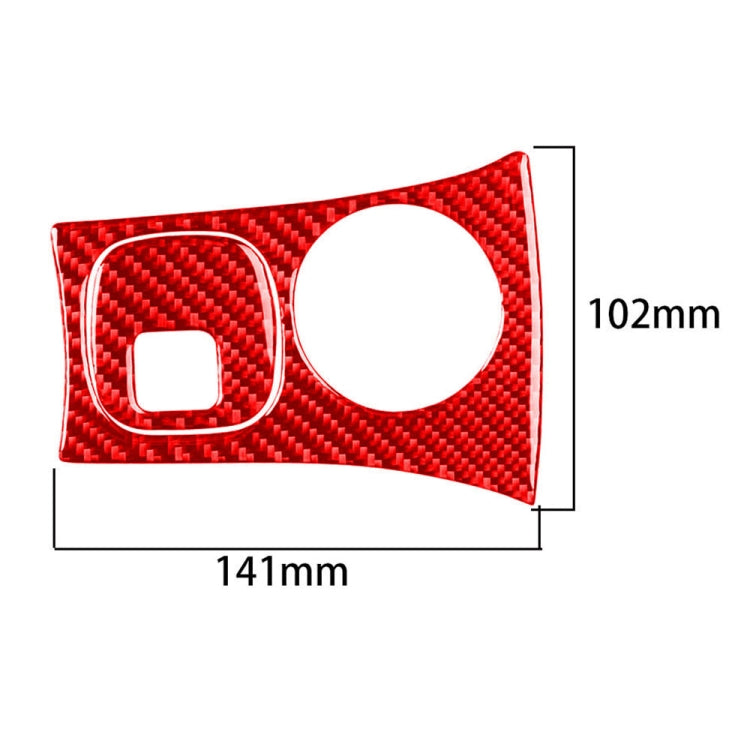 2 in 1 Carbon Fiber Car Key Panel Sticker for Chevrolet Corvette C5 1998-2004, Left Drive(Red) - In Car by buy2fix | Online Shopping UK | buy2fix