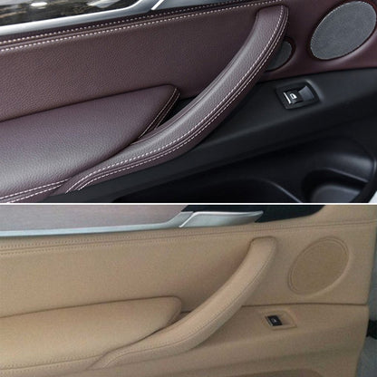 Car Right Side Inside Doors Handle Pull Trim Cover for BMW X5 / X6, Left Driving (Dark Coffee) - In Car by buy2fix | Online Shopping UK | buy2fix