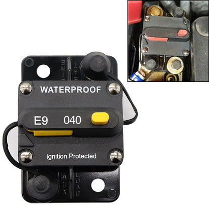 Off-road Vehicle / Automatic 40A Manual Circuit Breaker Overcurrent Protector - In Car by buy2fix | Online Shopping UK | buy2fix