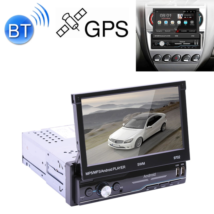 SWM 9702 Car HD 7 inch Android Radio Receiver MP5 Player, Support FM & Bluetooth & GPS & WiFi -  by buy2fix | Online Shopping UK | buy2fix