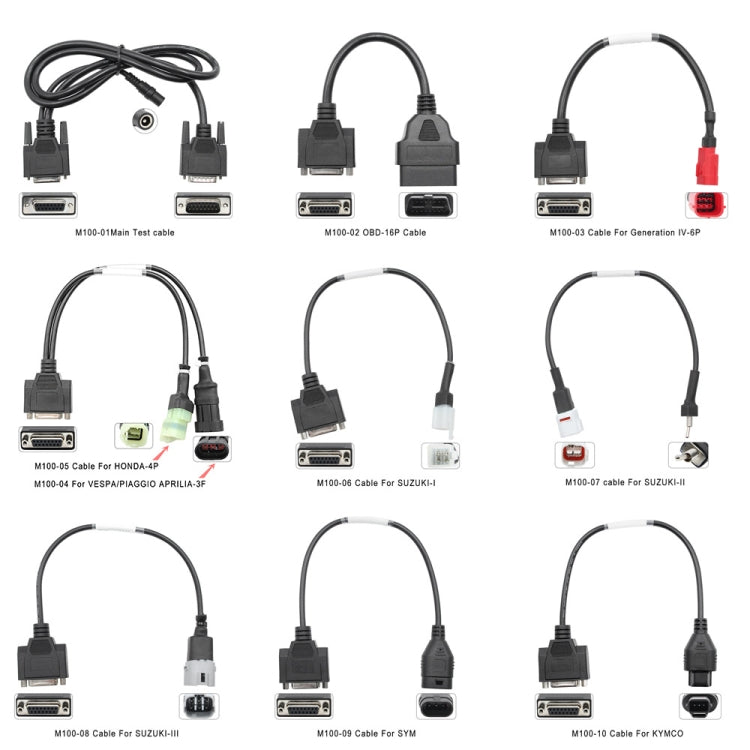 JDiag M100 Motorcycles 2 in1 OBD Scanner Battery Tester - In Car by buy2fix | Online Shopping UK | buy2fix