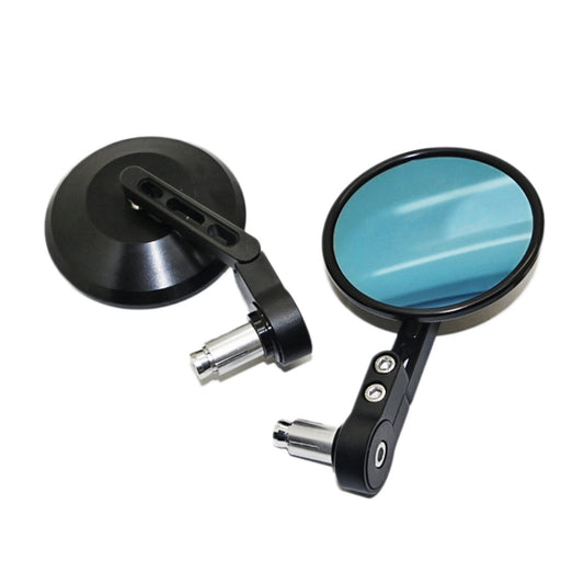 SF-158 Motorcycle Round Blue Glass Adjustable Rearview Mirror Handle Reflective Mirror - In Car by buy2fix | Online Shopping UK | buy2fix