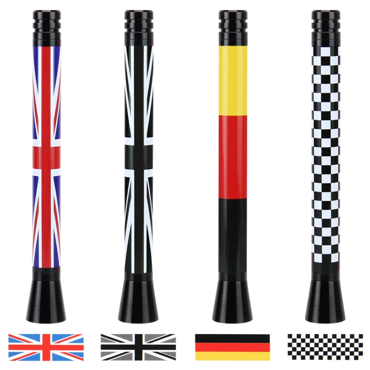 Long Universal Flag Pattern Car Antenna Aerial 10.5cm -  by buy2fix | Online Shopping UK | buy2fix