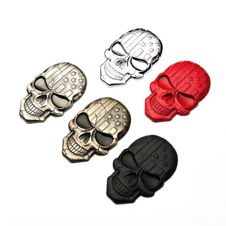 Three-dimensional Devil Skull Metal Plating Car Sticker (Bronze) - In Car by buy2fix | Online Shopping UK | buy2fix