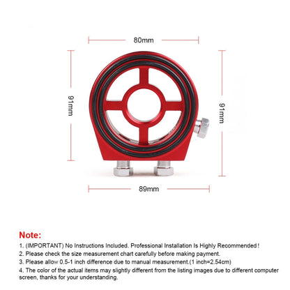 Car Modification Oil Temperature and Oil Pressure Gauge Adapter (Black) - In Car by buy2fix | Online Shopping UK | buy2fix