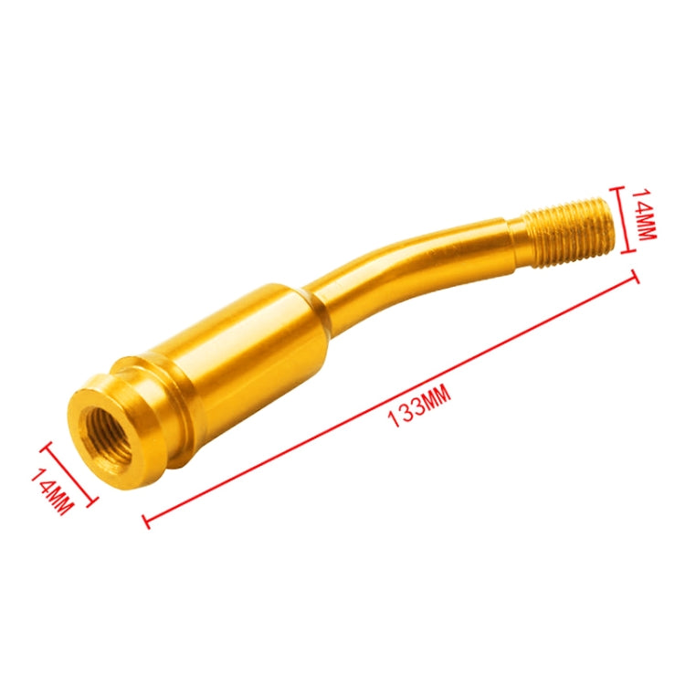 Car Modified Racing Quick Curved Gear Lever Extension Rod for Volkswagen T4 1990-2003 (Gold) - In Car by buy2fix | Online Shopping UK | buy2fix