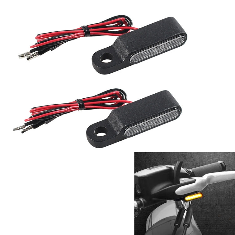 1 Pair Motorcycle Flashing Handlebar LED Turn Signal Light - In Car by buy2fix | Online Shopping UK | buy2fix