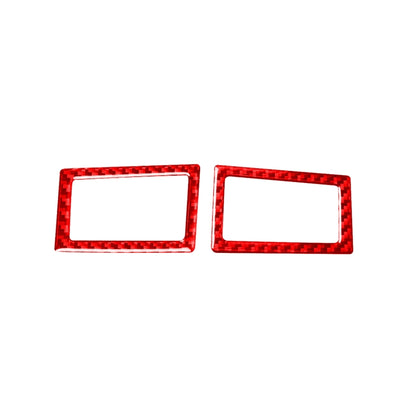 2 PCS / Set Carbon Fiber Car Dashboard Air Outlet Decorative Sticker for Toyota Corolla 2014-2018,Left and Right Drive Universal (Red) - In Car by buy2fix | Online Shopping UK | buy2fix