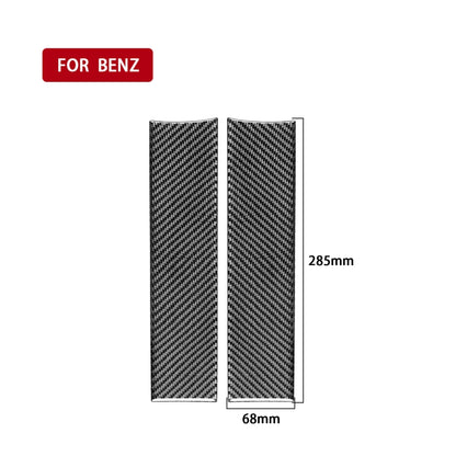 2 PCS / Set Carbon Fiber Car Armrest Box Panel Decorative Sticker for Mercedes-Benz B-Class 2019 / GLB 2020,Left and Right Drive Universal - In Car by buy2fix | Online Shopping UK | buy2fix