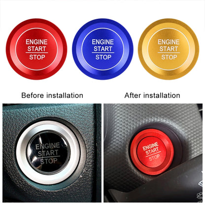 Car Engine Start Key Push Button Ring Trim Sticker for Honda(Blue) - In Car by buy2fix | Online Shopping UK | buy2fix