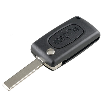 For PEUGEOT 2 Buttons Intelligent Remote Control Car Key with PCF7961 Integrated Chip & Battery & Holder & Slotted Key Blade & FSK Signal, Frequency: 433MHz - In Car by buy2fix | Online Shopping UK | buy2fix