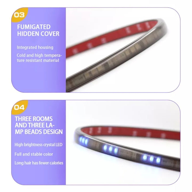 S15-150CM 150cm DC12V-24V Car Rear LED RGB Daytime Running Lights Strip Colorful Lamp - In Car by buy2fix | Online Shopping UK | buy2fix