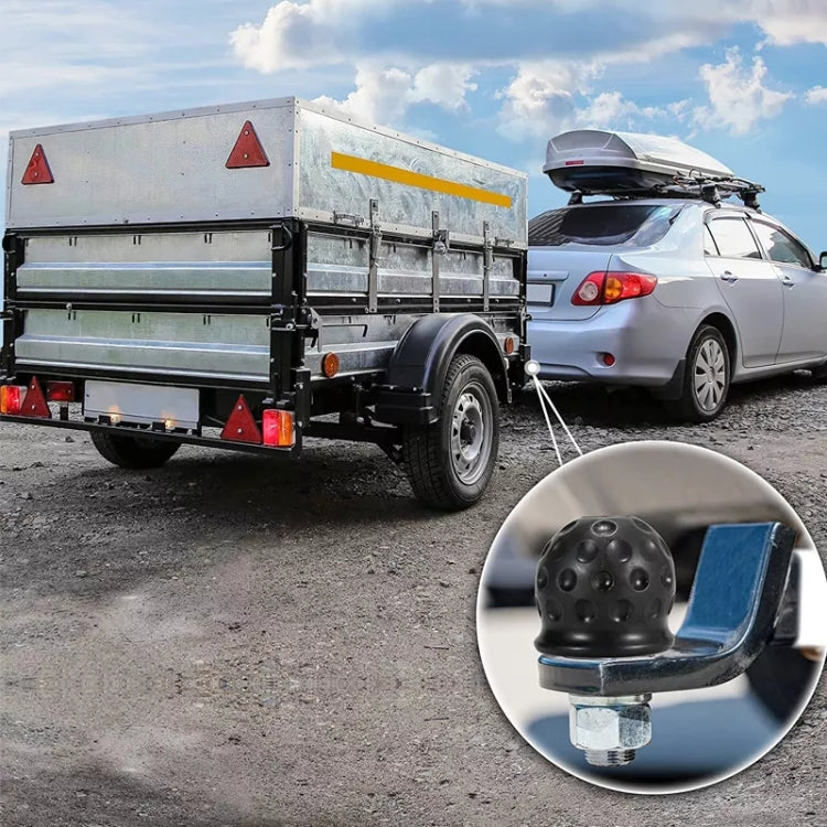 Car Truck Tow Ball Cover Cap Towing Hitch Trailer Towball Protection - In Car by buy2fix | Online Shopping UK | buy2fix