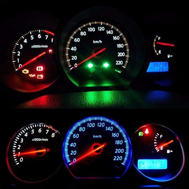 10 in 1 T5 Car Instrument Panel LED Decorative Light (Blue Light) - In Car by buy2fix | Online Shopping UK | buy2fix