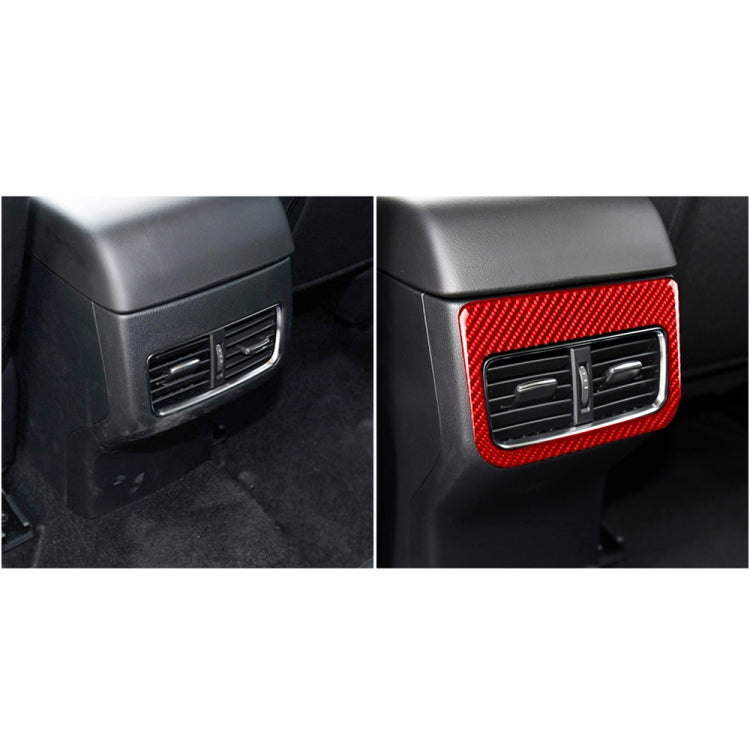 Car Carbon Fiber Rear Air Outlet Decorative Sticker for Mazda CX-5 2017-2018, Left and Right Drive (Red) - In Car by buy2fix | Online Shopping UK | buy2fix