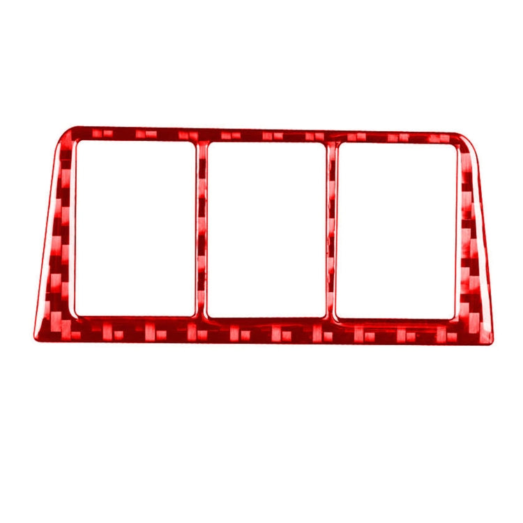 Car Carbon Fiber Headlight Switch Frame Decorative Sticker for Toyota RAV4 2006-2013, Left and Right Drive (Red) - In Car by buy2fix | Online Shopping UK | buy2fix