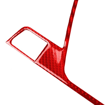 2 PCS / Set Carbon Fiber Car Armrest Box Frame Decorative Sticker for Alfa Romeo Giulia 2017-2019,Left Drive (Red) - In Car by buy2fix | Online Shopping UK | buy2fix