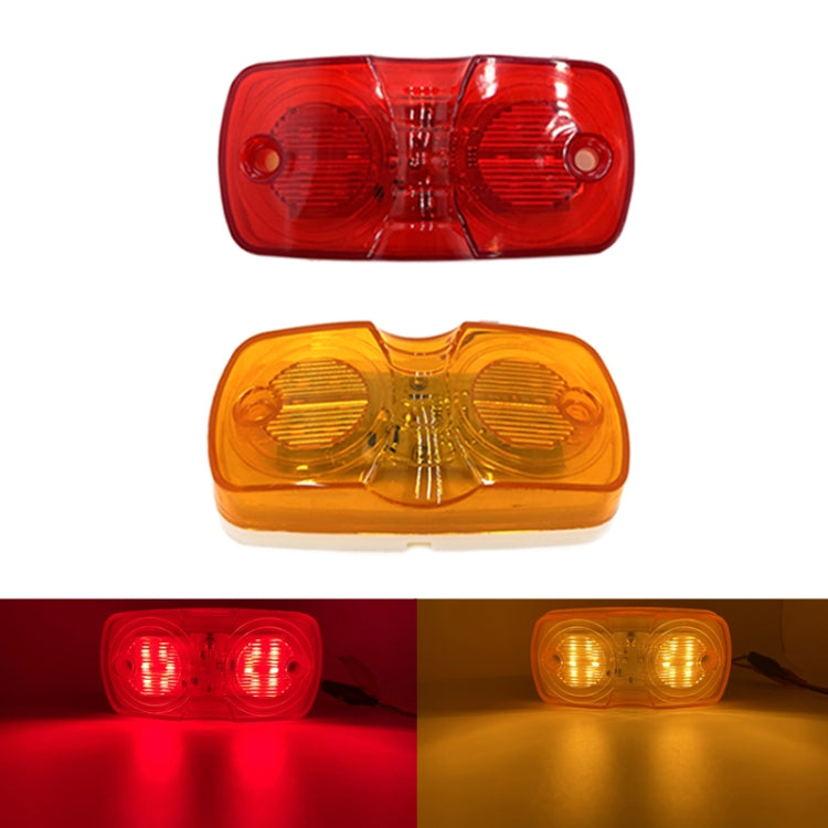 2pcs MK-106 Truck 12LEDs Side Marker Light (Red Light) - In Car by buy2fix | Online Shopping UK | buy2fix