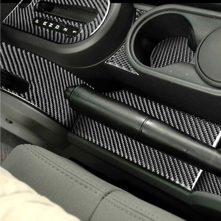 10 in 1 Car Carbon Fiber Gear Console Water Cup Holder Decorative Sticker for Jeep Wrangler JK 2007-2010, Left Drive -  by buy2fix | Online Shopping UK | buy2fix