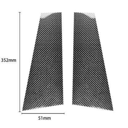 2 in 1 Car Carbon Fiber B-pillar Decorative Sticker for Mercedes-Benz CLA&#160;W117 2013-2019, Left and Right Drive Universal -  by buy2fix | Online Shopping UK | buy2fix