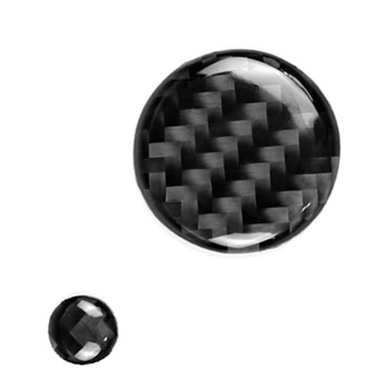 One Set Car Carbon Fiber Multimedia Knob Decorative Sticker for Mazda 3 / 6 / CX-9 / CX-5, Left and Right Drive Universal -  by buy2fix | Online Shopping UK | buy2fix