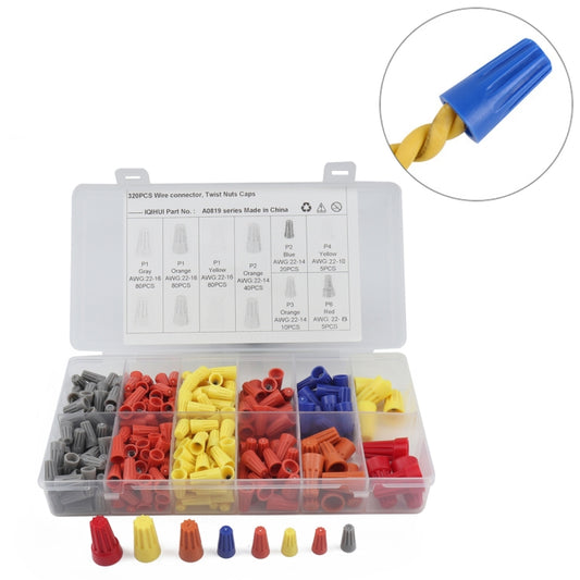 320 PCS Car Electrical Wire Nuts Crimp Wire Terminal Wire Connect Assortment Kit - In Car by buy2fix | Online Shopping UK | buy2fix