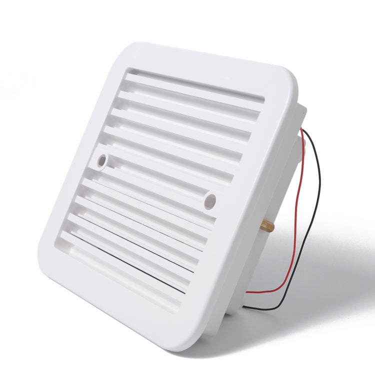 12V White Air Vent with Fan RV Trailer Caravan Mute Side Air Ventilation - In Car by buy2fix | Online Shopping UK | buy2fix