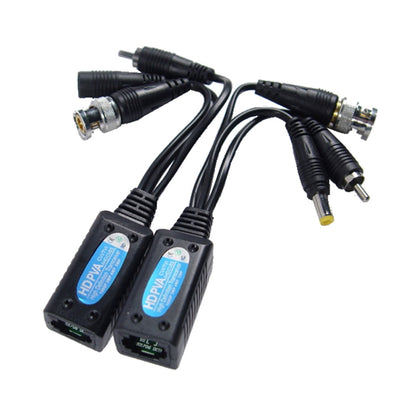 2 PCS Anpwoo 500PVA Spliceable 3 in 1 Power + Video + Audio Balun HD-CVI/AHD/TVI Passive Twisted Transceiver - Video Balun by Anpwoo | Online Shopping UK | buy2fix