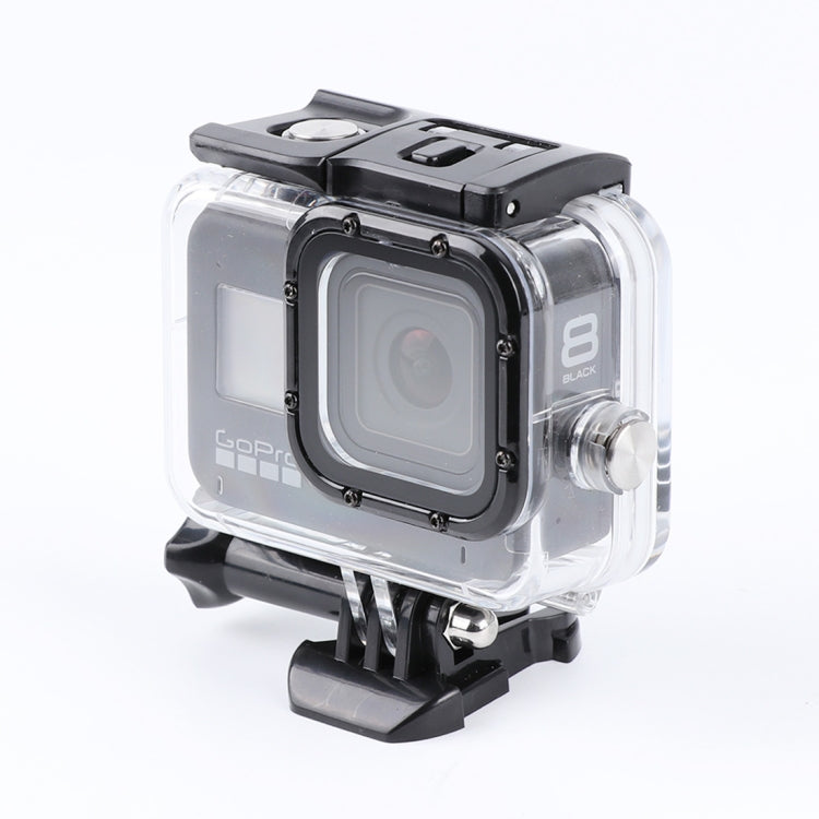 For GoPro HERO8 Black 45m Waterproof Housing Protective Case with Buckle Basic Mount & Screw (Transparent) - DJI & GoPro Accessories by buy2fix | Online Shopping UK | buy2fix