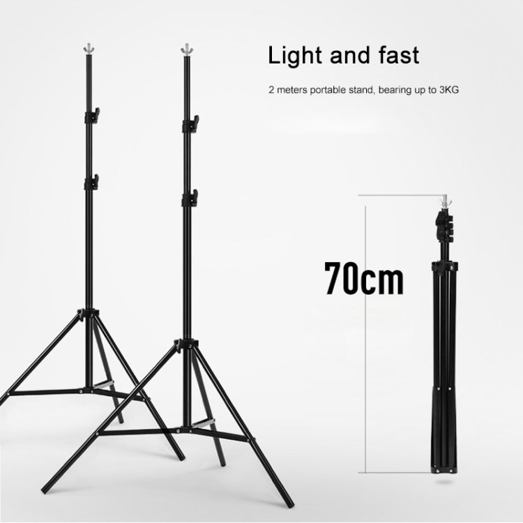 200x200cm Photo Studio Background Support Stand Backdrop Crossbar Bracket Kit - Camera Accessories by buy2fix | Online Shopping UK | buy2fix