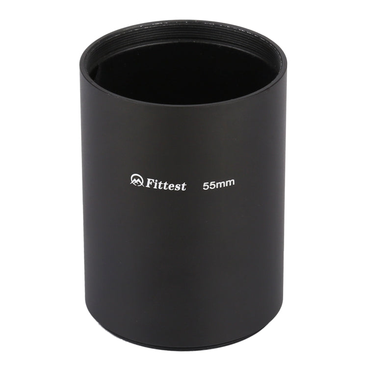 FITTEST 55mm Thread Type Straight Tube Full Metal Lens Hood Shade for Medium Telephoto Lens - Lens Hood by FITTEST | Online Shopping UK | buy2fix